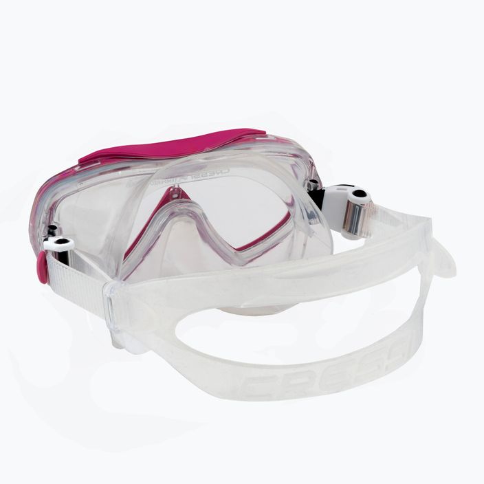 Cressi Mini Palau Bag trasparente/rosa kit subacqueo per bambini 4