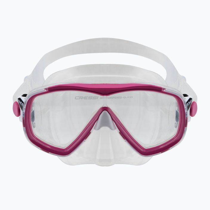 Cressi Mini Palau Bag trasparente/rosa kit subacqueo per bambini 6