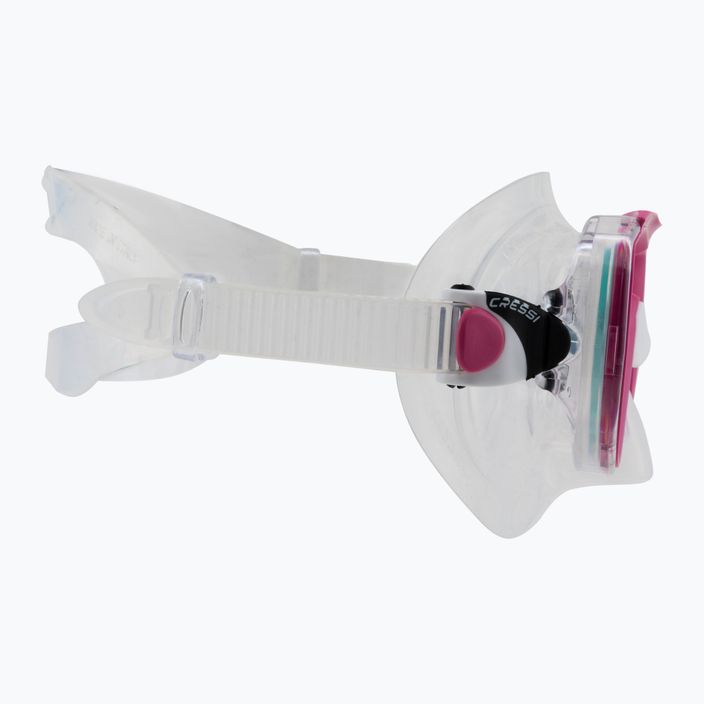 Cressi Mini Palau Bag trasparente/rosa kit subacqueo per bambini 7