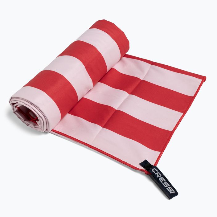 Asciugamano ad asciugatura rapida Cressi Microfiber Stripe rosso 2