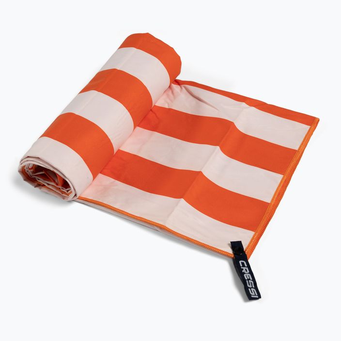 Asciugamano ad asciugatura rapida Cressi Microfiber Stripe tangerine 2
