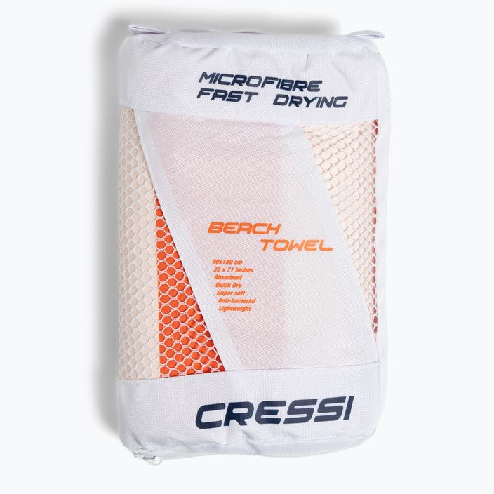 Asciugamano ad asciugatura rapida Cressi Microfiber Stripe tangerine 5