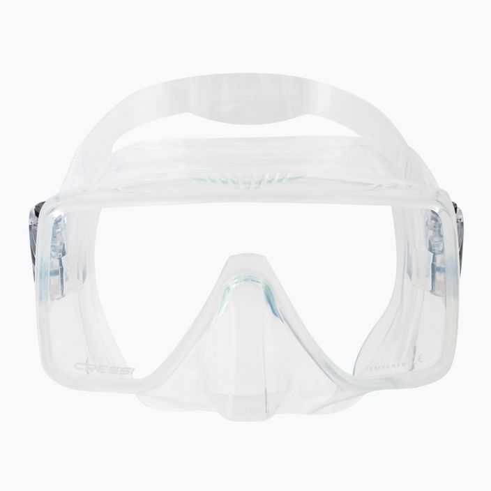 Maschera subacquea Cressi SF1 in silicone trasparente 2