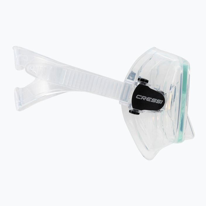 Maschera subacquea Cressi SF1 in silicone trasparente 3