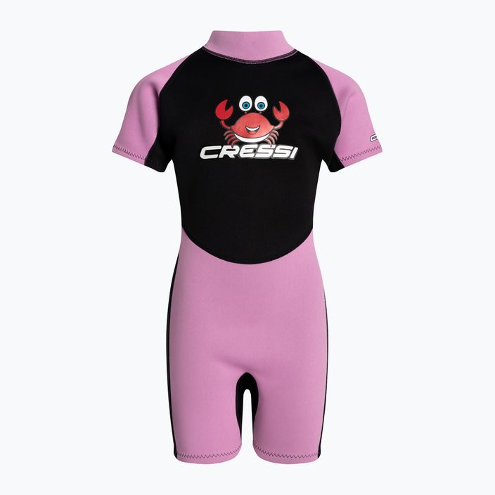 Schiuma da nuoto per bambini Cressi Smoby Shorty 2 mm nero/rosa