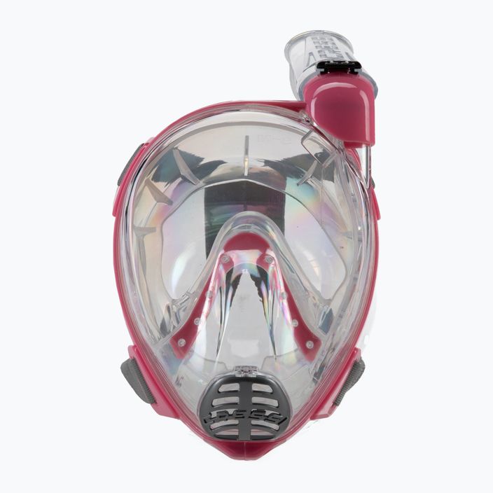 Maschera Cressi Baron Full Face per lo snorkeling trasparente/rosa 2