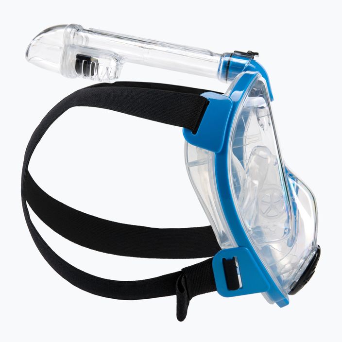 Maschera Cressi Baron Full Face per snorkeling trasparente/blu 3