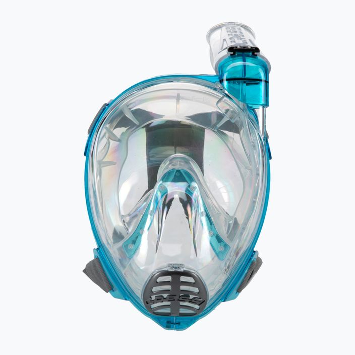Maschera Cressi Baron Full Face per snorkeling trasparente/acquamarina 2