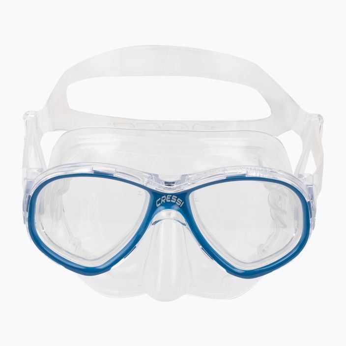 Set da snorkeling per bambini Cressi Perla + Minigringo trasparente/blu 2