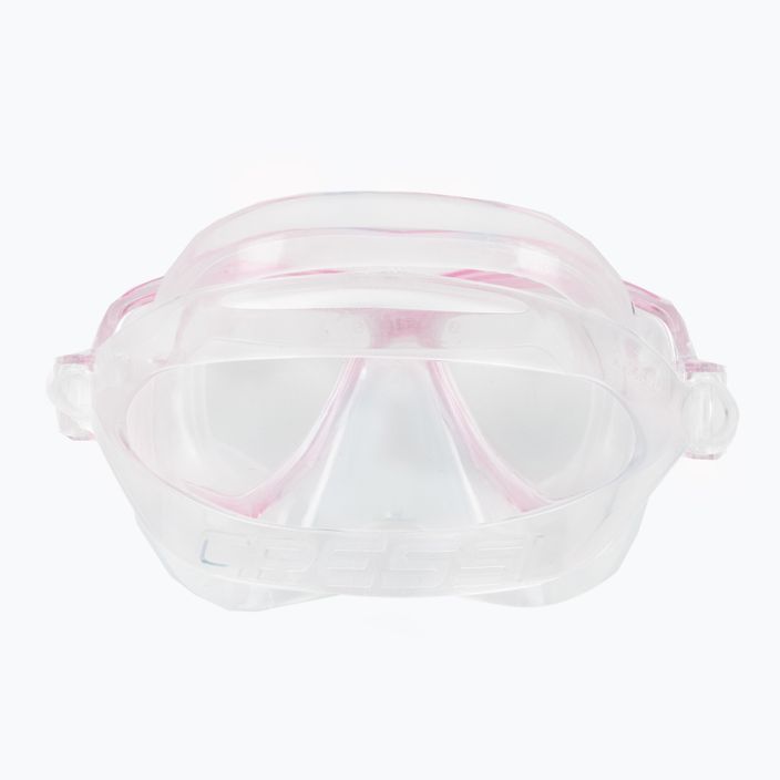 Maschera subacquea Cressi Perla trasparente/rosa 5