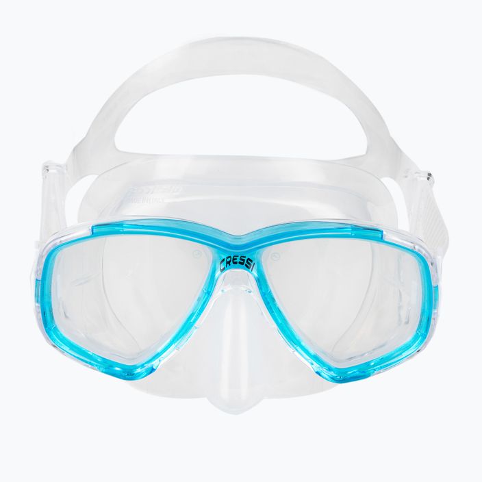 Maschera subacquea Cressi Perla trasparente/acquamarina 2