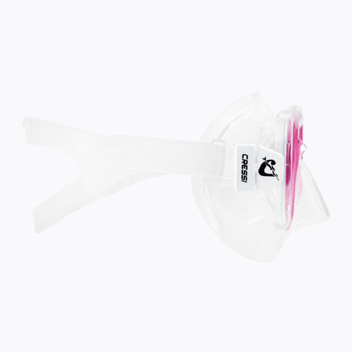 Maschera subacquea per bambini Cressi Perla trasparente/rosa 3