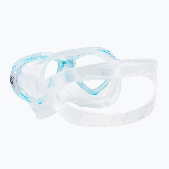 Maschera subacquea per bambini Cressi Perla clear/aquamarine 4