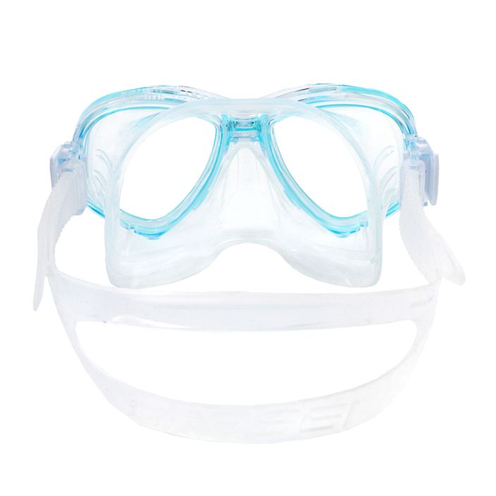 Maschera subacquea per bambini Cressi Perla clear/aquamarine 5