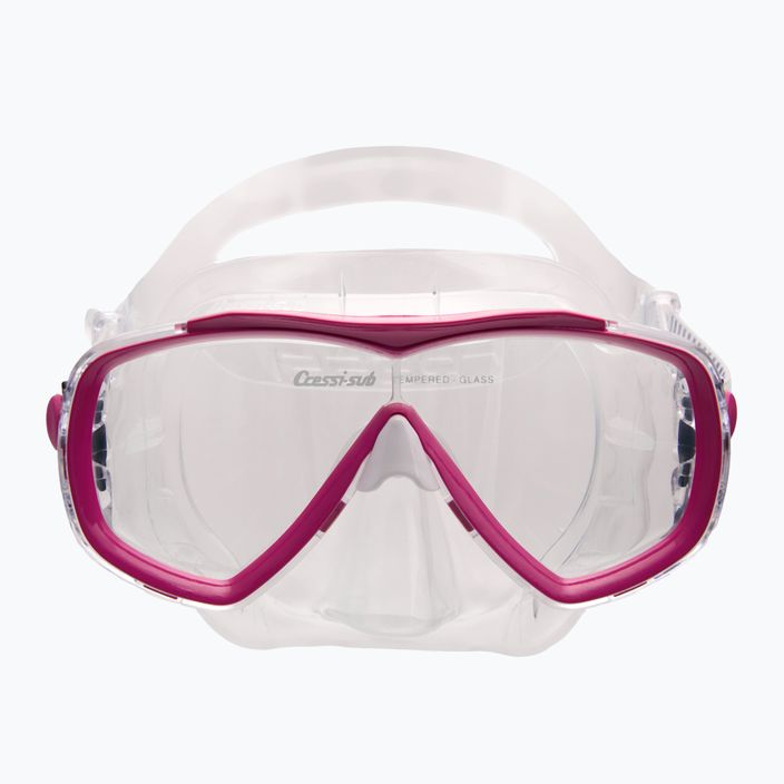 Maschera subacquea Cressi Estrella trasparente/rosa 2
