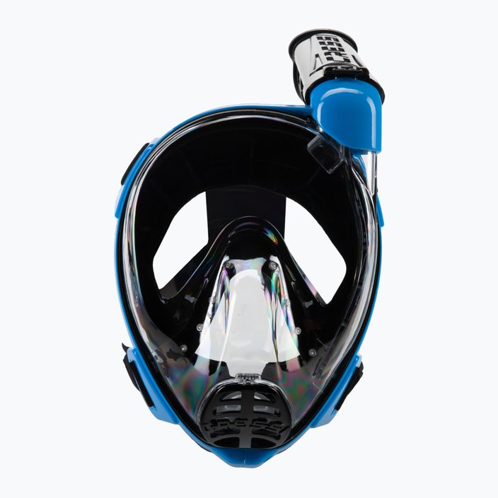 Maschera Cressi Baron Full Face per snorkeling nero/blu 2