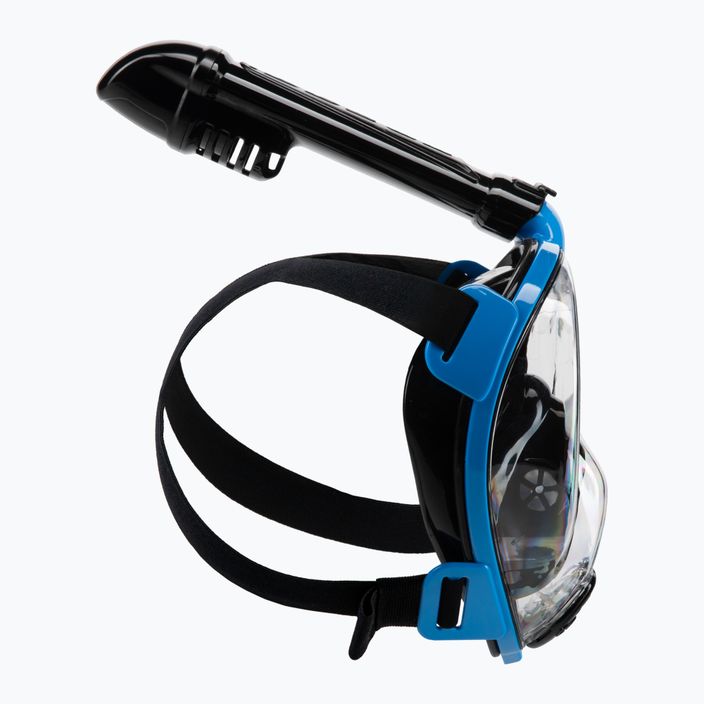 Maschera Cressi Baron Full Face per snorkeling nero/blu 3
