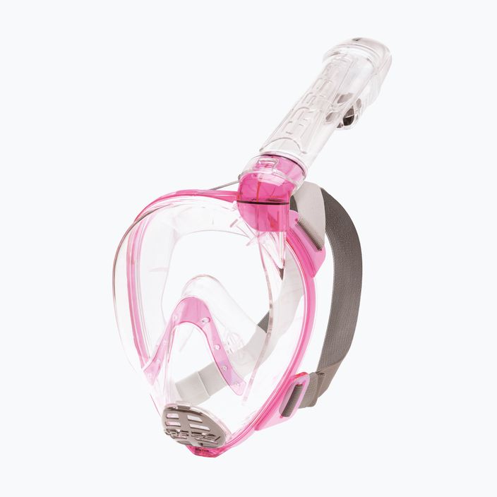 Maschera snorkeling full face Cressi Baron per bambini, trasparente/rosa 5