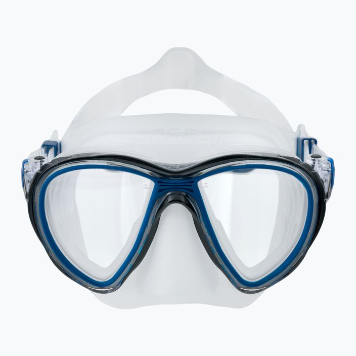 Maschera subacquea Cressi Quantum trasparente/blu 2