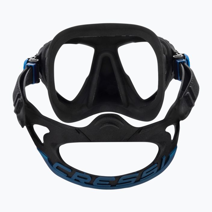 Maschera subacquea Cressi Quantum nero/blu 5