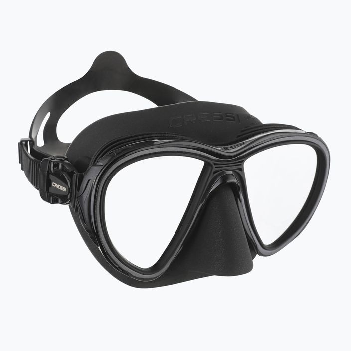 Maschera subacquea Cressi Quantum Ultravision nero/argento