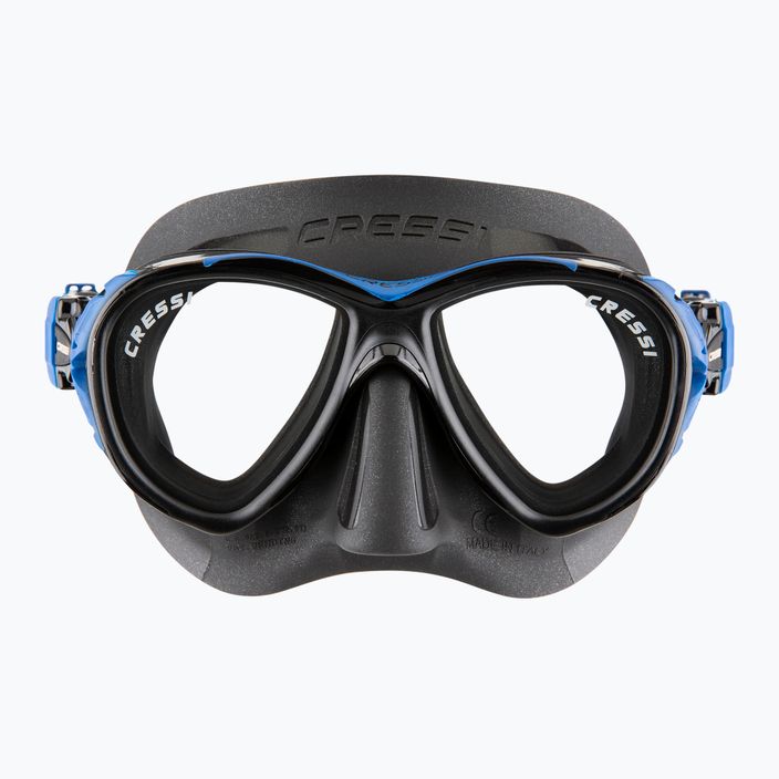 Maschera subacquea Cressi Naxos nero/blu 2