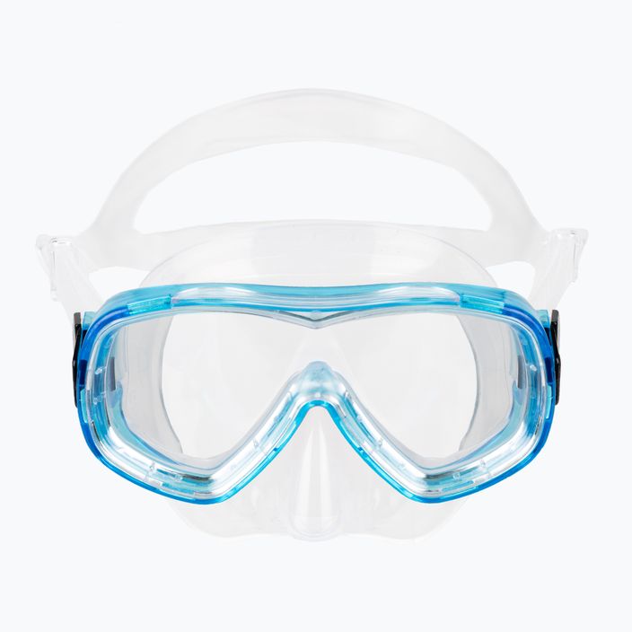 Maschera da snorkeling per bambini Cressi Piumetta argento/acquamarina 2