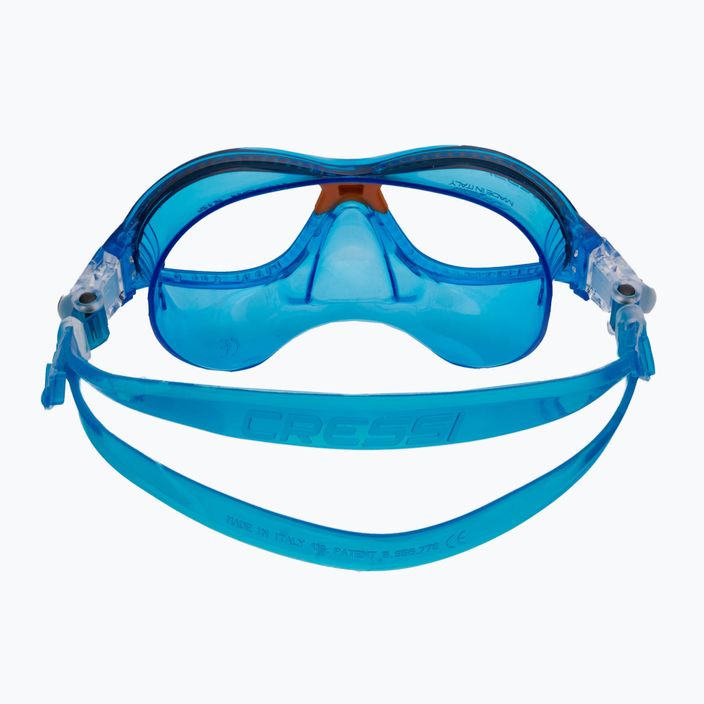 Maschera subacquea per bambini Cressi Moon blu/arancio 5