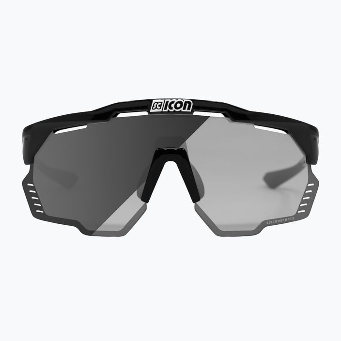 Occhiali da sole SCICON Aeroshade Kunken nero lucido/scnpp argento fotocromatico 3