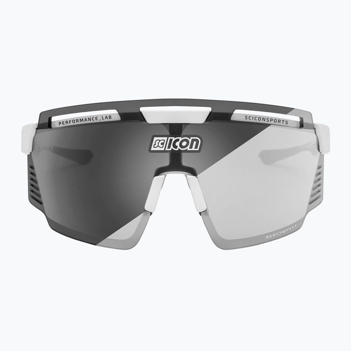 SCICON Aerowatt bianco lucido/scnpp occhiali da sole fotocromatici argento 3