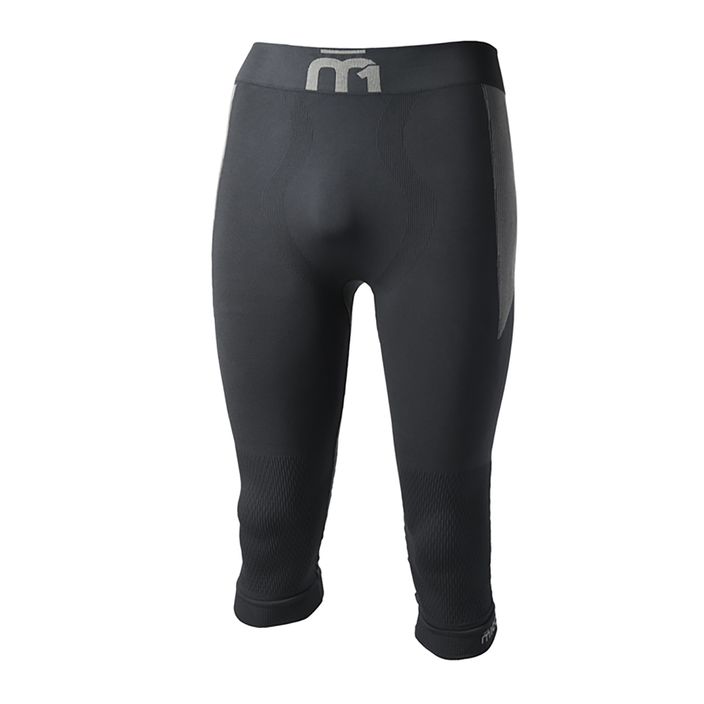 Pantaloni termoattivi da uomo Mico M1 Skintech 3/4 nero 2