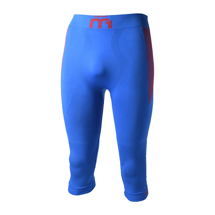 Pantaloni termici da uomo Mico M1 Skintech 3/4 cobalto 2