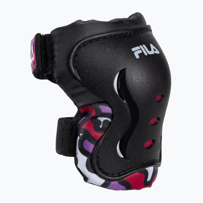 FILA FP Gears set di imbottiture per bambini nero/rosa 2