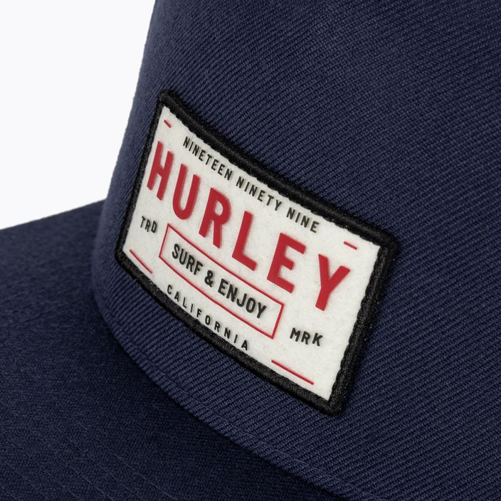 Berretto da baseball Hurley Bixby racer blu/iper turchese da uomo 3
