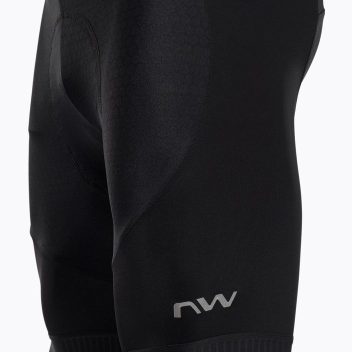 Pantaloncini da ciclismo Northwave Active Bibshort-Gel neri da uomo 3