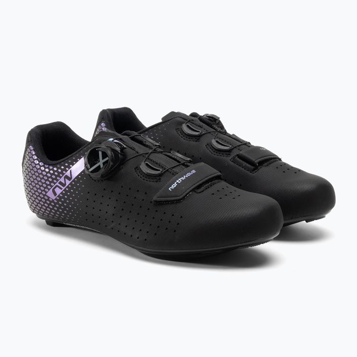 Northwave Core Plus 2 nero/iridescente scarpe da strada da donna 4