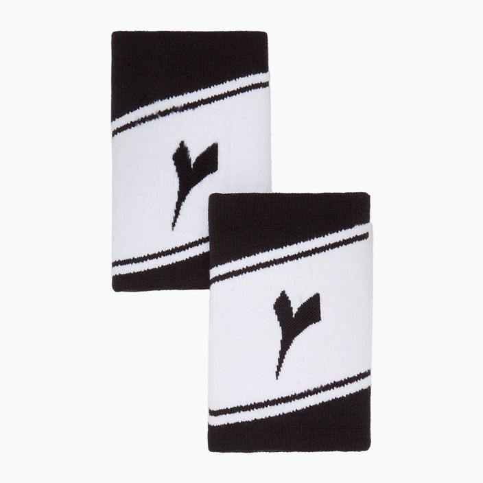 Diadora Wide Logo fasce da polso 2 pezzi bianco e nero 103.175650 3