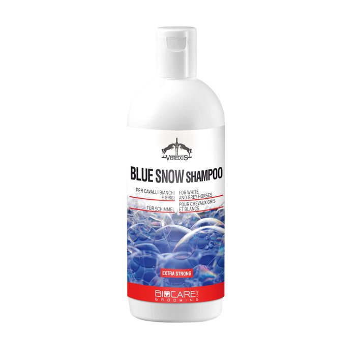Shampoo per cavalli dal manto chiaro Veredus Bluesnow 500 ml 2