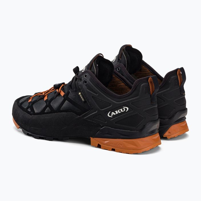AKU Rock DFS GTX nero/arancio scarpe da avvicinamento da uomo 3