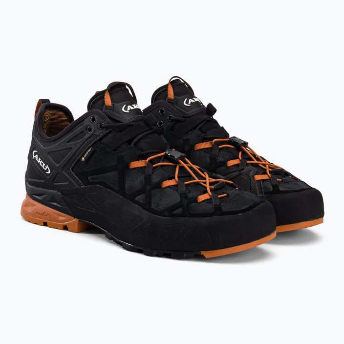 AKU Rock DFS GTX nero/arancio scarpe da avvicinamento da uomo 4