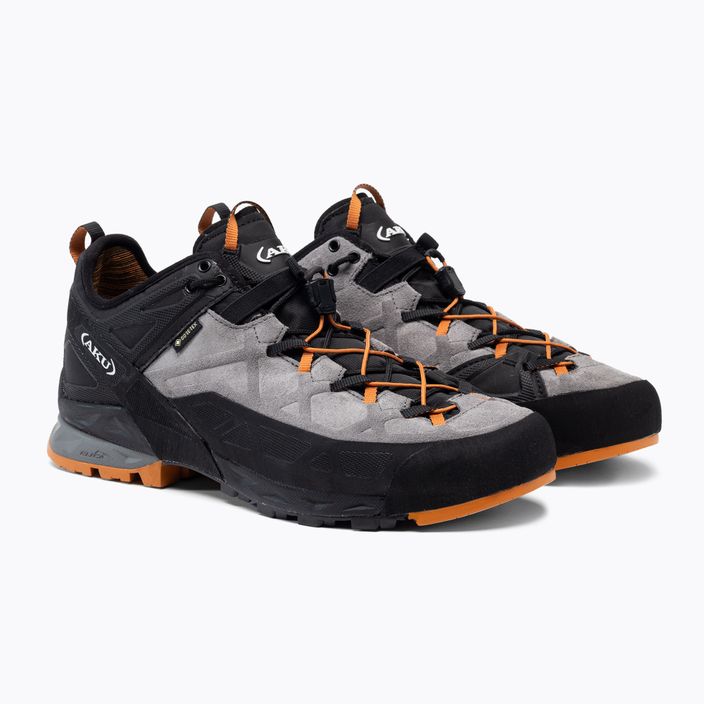 AKU Rock DFS GTX grigio/arancio scarpe da trekking da uomo 5