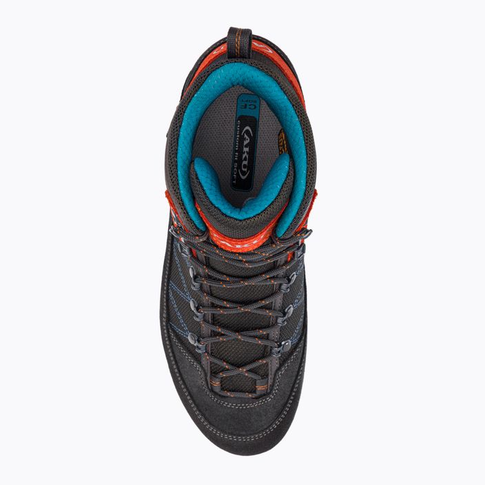 AKU Trekker Lite III GTX scarpe da trekking da uomo grigio scuro/arancio 6