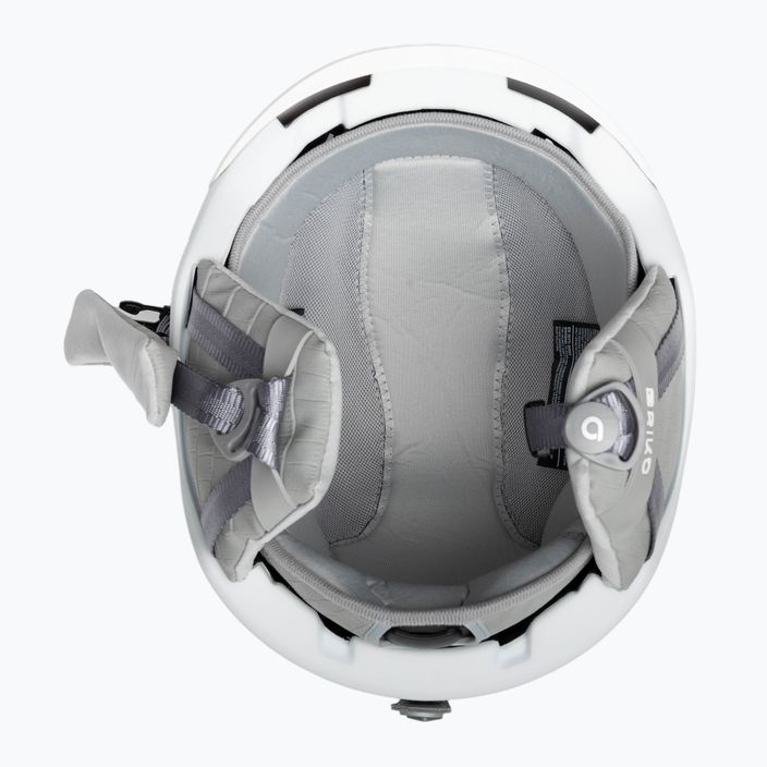 Casco da sci Briko Crystal X donna bianco perla opaco 6