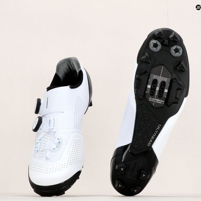Scarpe da ciclismo MTB da uomo Shimano SH-XC902 bianco 15