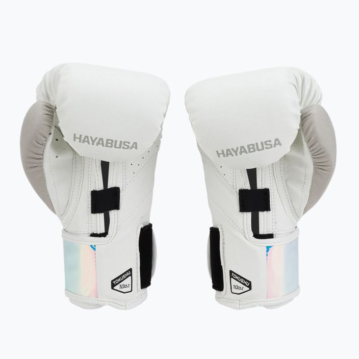 Guanti da boxe Hayabusa T3 bianco/iridescenti 2