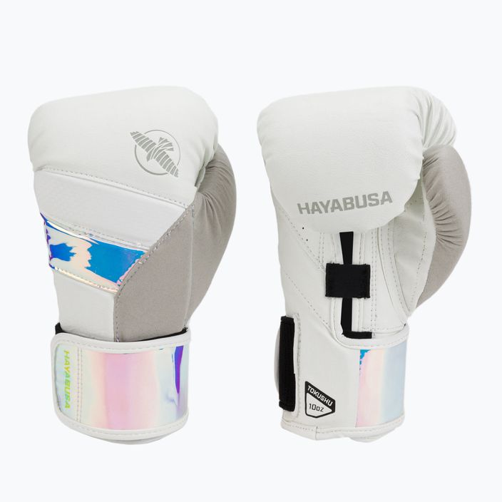 Guanti da boxe Hayabusa T3 bianco/iridescenti 3