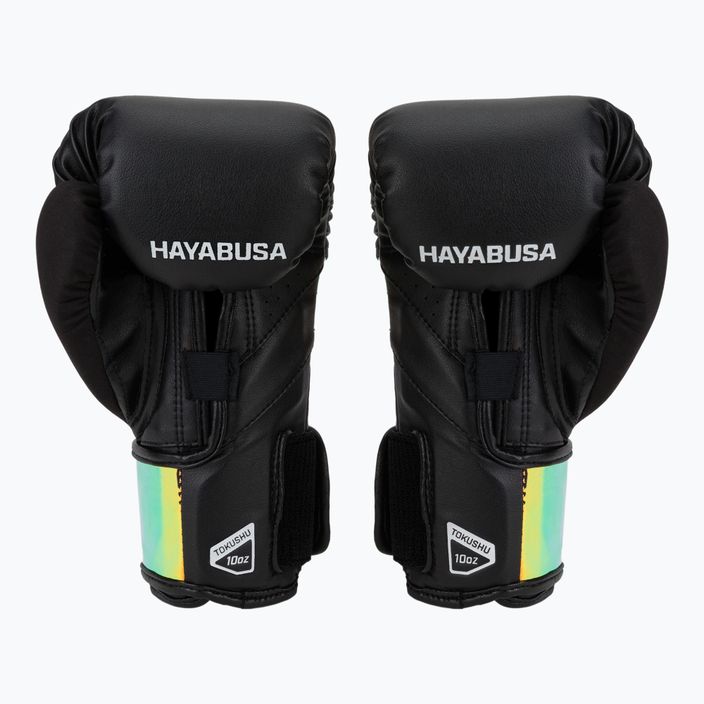 Guanti da boxe Hayabusa T3 nero/iridescente 2