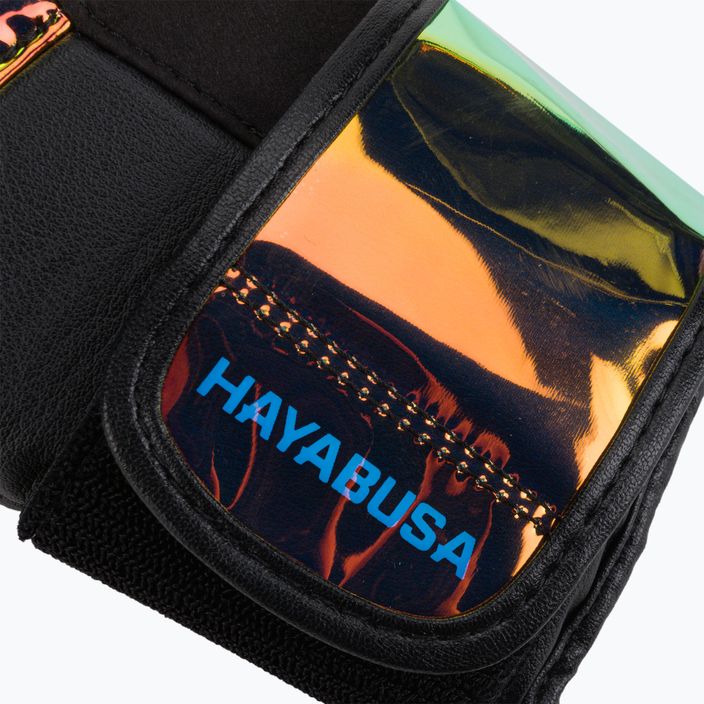 Guanti da boxe Hayabusa T3 nero/iridescente 6