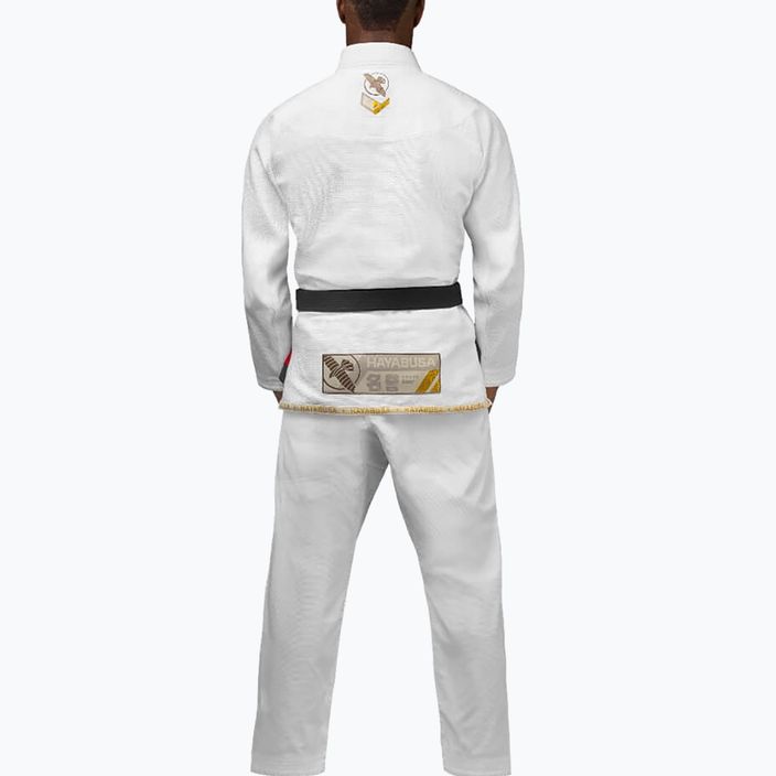 GI per Brazilian jiu-jitsu Hayabusa Ascend Lightweight bianco 3