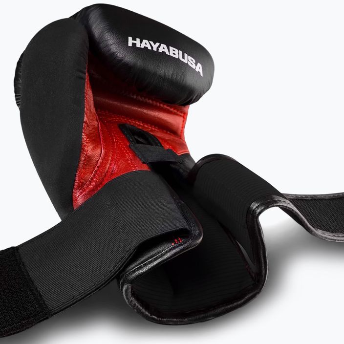 Guanti da boxe Hayabusa T3 nero/rosso 7